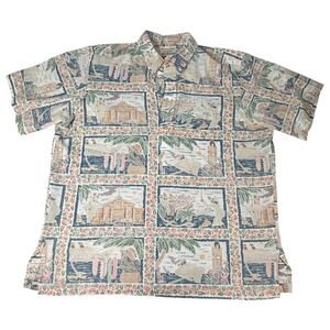 VTG Reyn Spooner Men's Dietrich Varez  Hawaiian Shirt Aloha Tropical Size XL